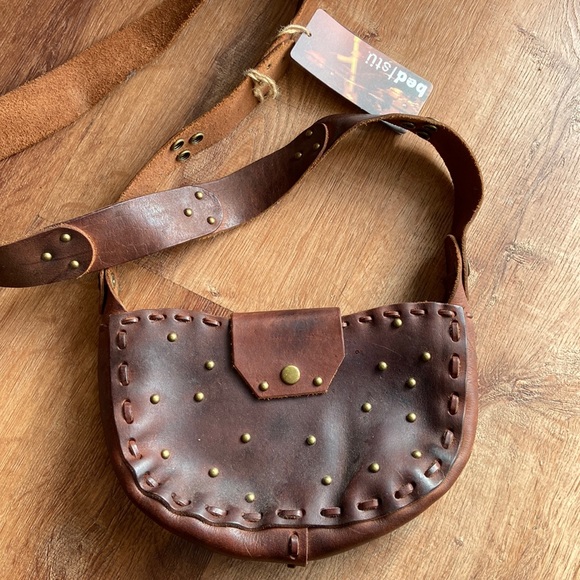 Bed Stu Handbags - BED|STU Sustainable Leather “Nara” Brown Shoulder Handbag